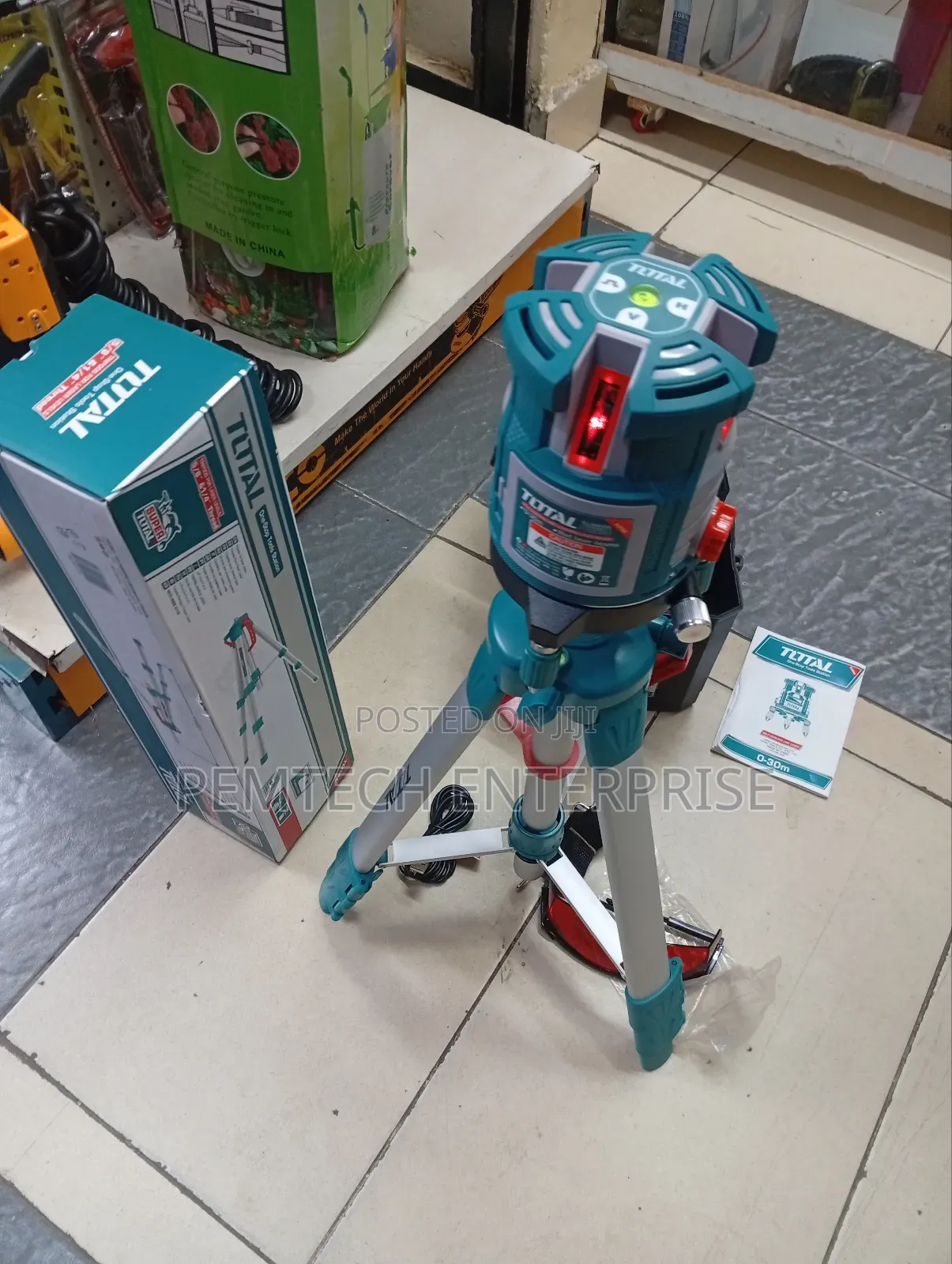 Total Tll306505 Self-Leveling Line Laser With Red Laser Beams