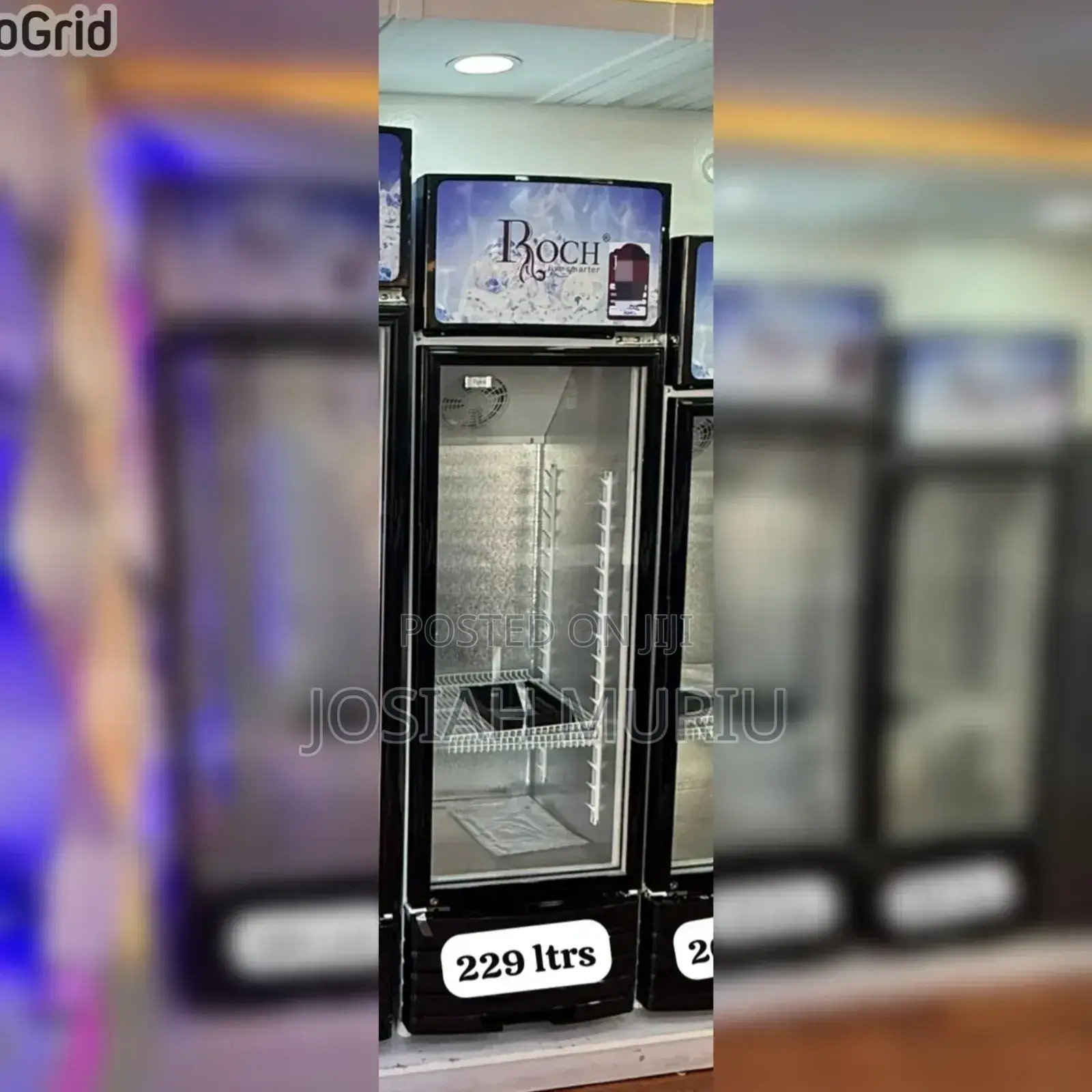 229 Litres Roch Vertical Showcase Model RSF-290-O Refrigerator
