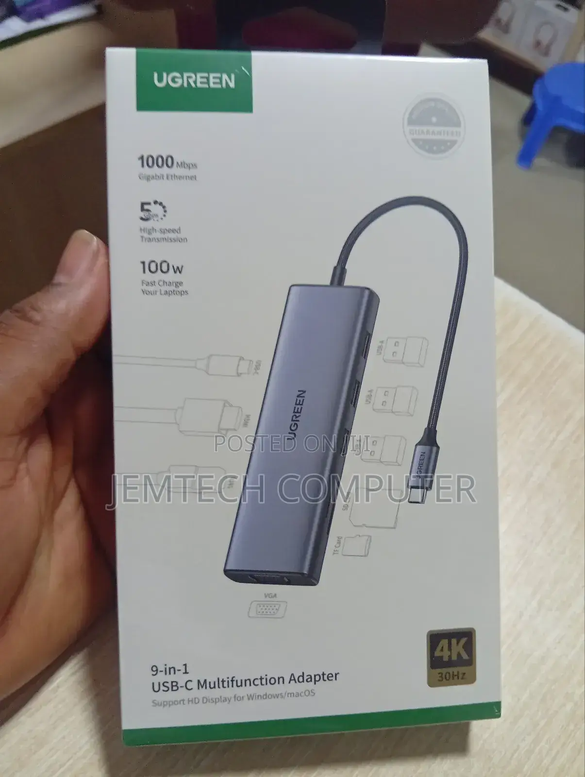 9-in-1 Usb-C^°Ugreen Multifunction 9-in-1 Usb-Cadapter - Cm498