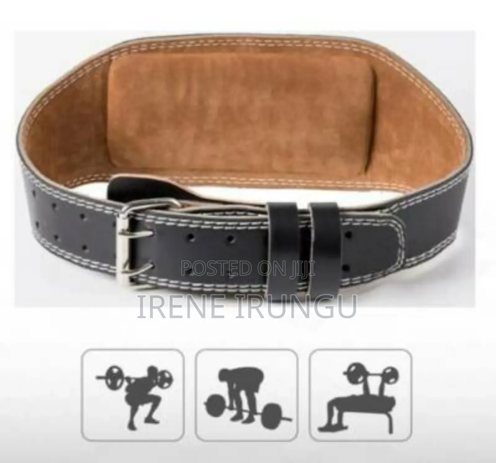 Back Support Leather Gym Belt/Squat Belt