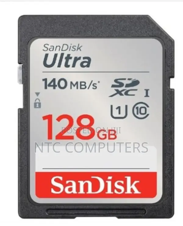 Sandisk 128gb Ultra (140mb/S) Uhs-I SDXC Memory Card