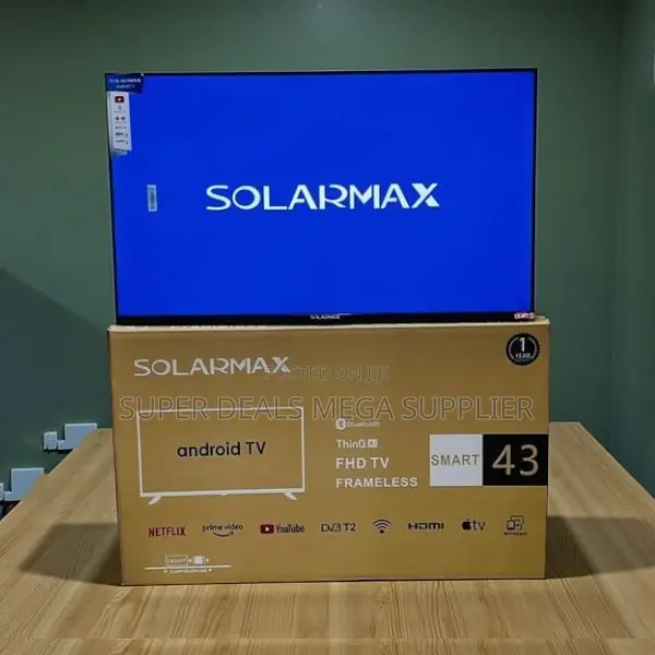 Solarmax 43 Inch Qled Smart Android Tv 1 Year Warranty Hd