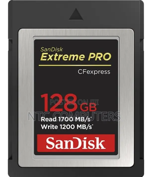Sandisk 128gb 1700/1200 MBPS Extreme Pro Cfexpress .