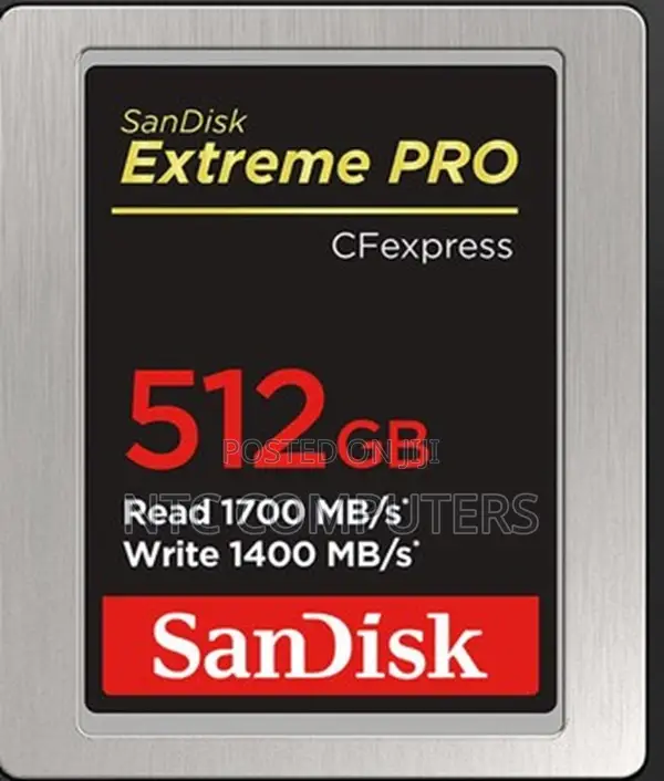 Sandisk 512gb Extreme Pro Cf Express Type B Card 1700/1400 Mb/S