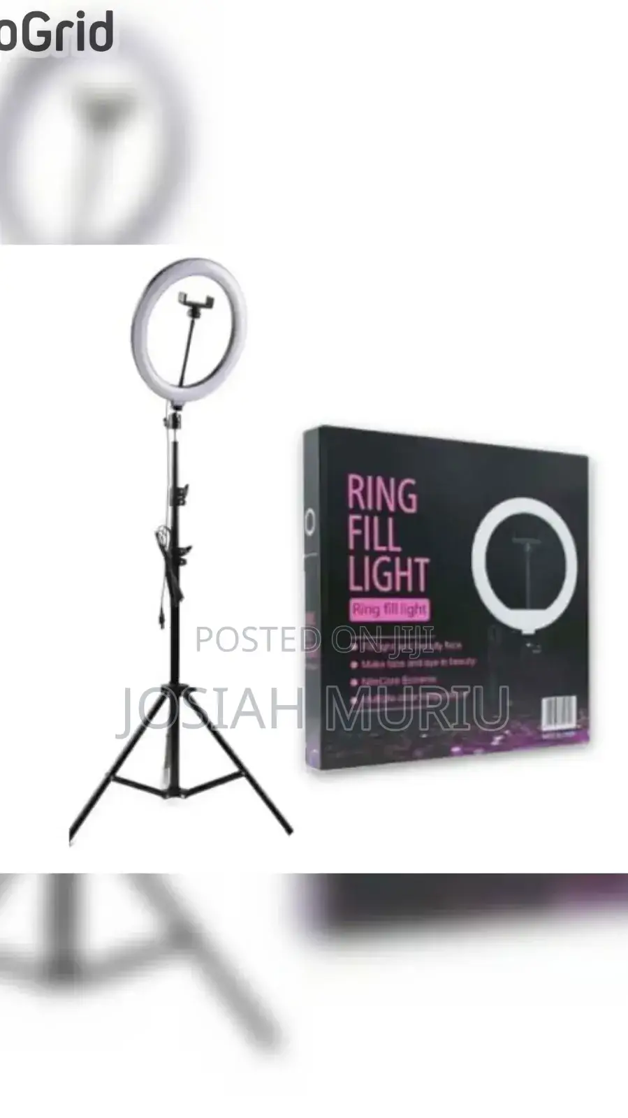 10-Inch Led Ring Light With 360° Rotation and Extendable Tripod