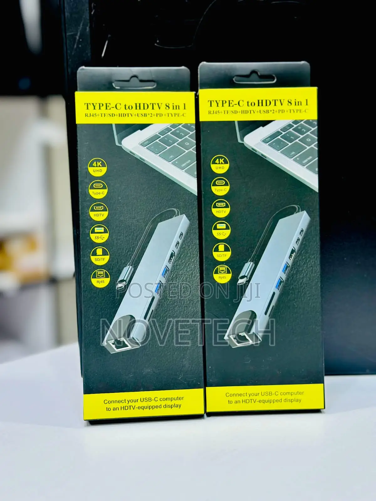 Usb C Hub, 8 In 1 Usb C Adapter With 4k Hdmi Docking Station