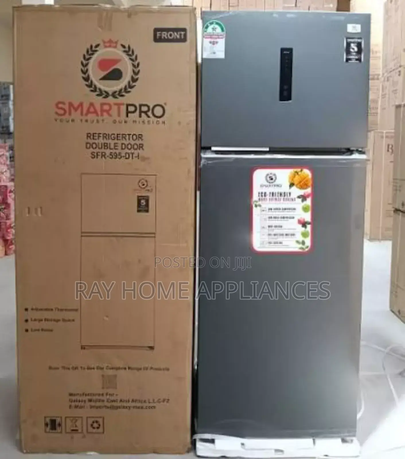 464litres Smart Pro SFR 595 Dt-I Double Door No Frost Refrigerator