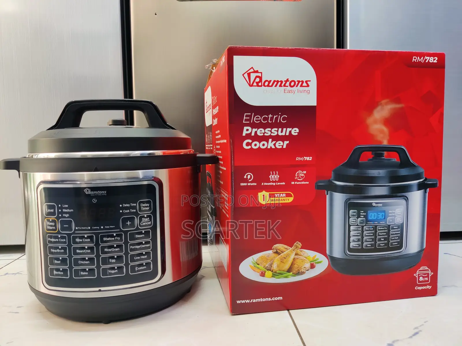 Ramtons 8litres Electric Pressure Cooker