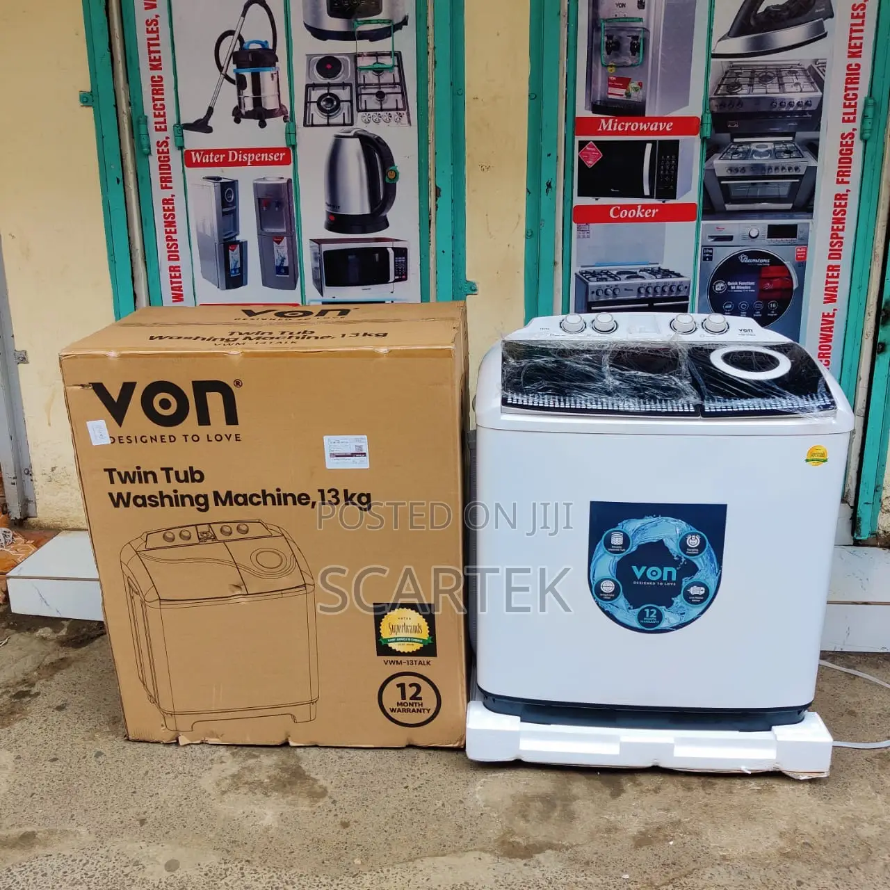 Von 13kg Washing Machine Twintub