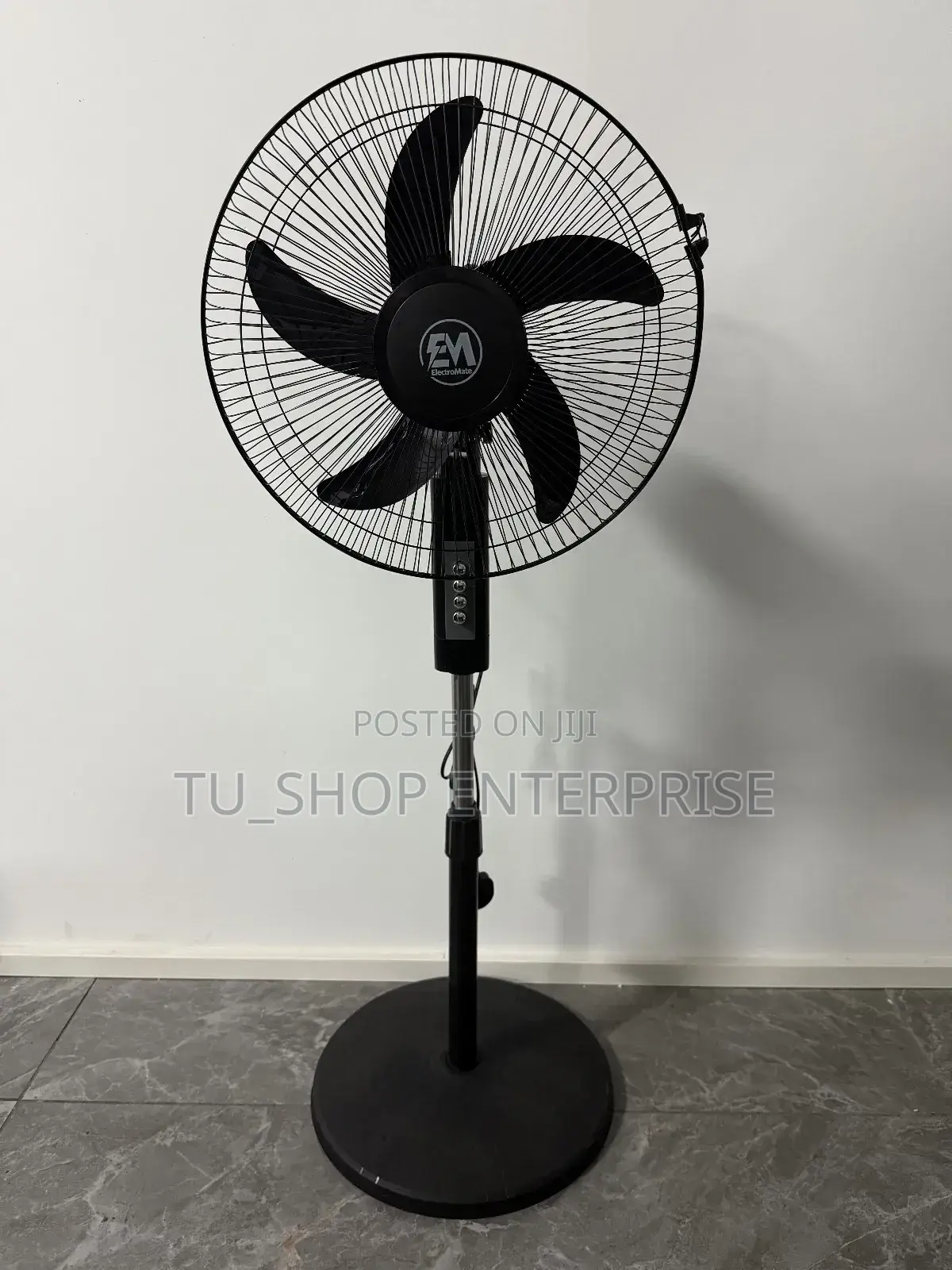Electromate 16-Inch Standing Fan – Black | Powerful Adjustable