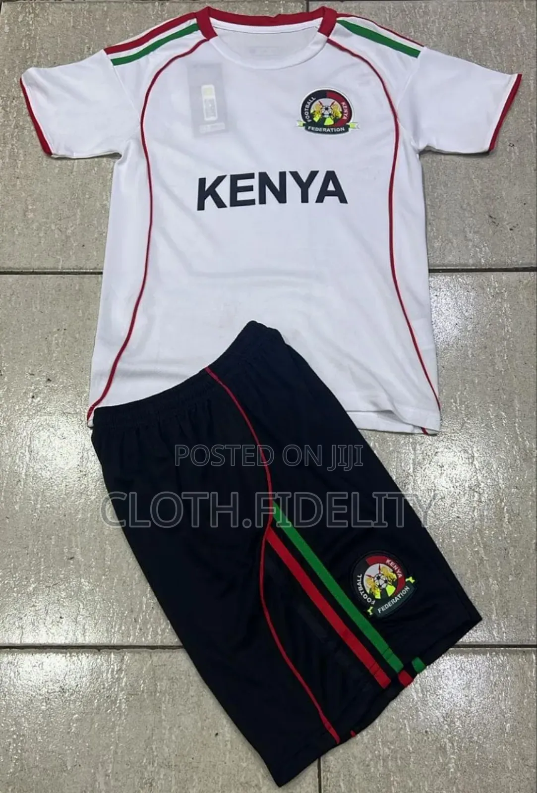 Kenya Kids Jersey ( White)
