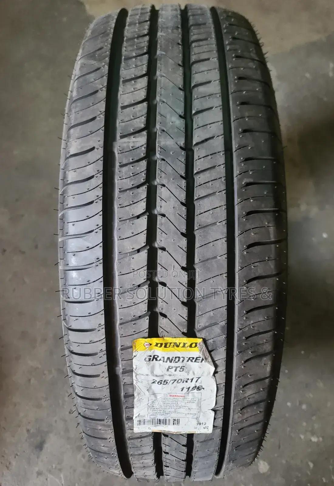 265 /70 R17 Dunlop Tyres 115S Grandtrek Pt5