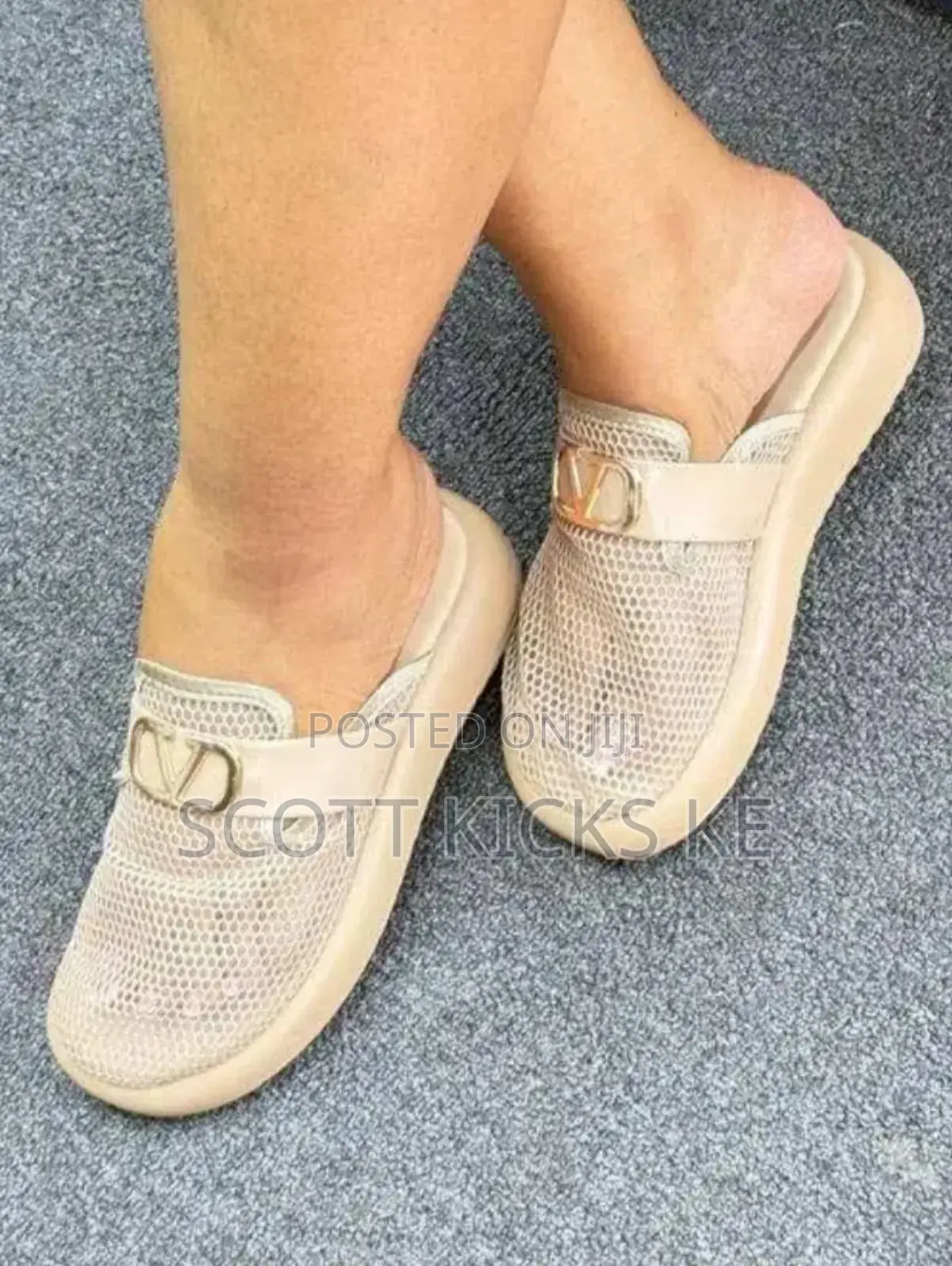 Mesh Flat Mules Ladies