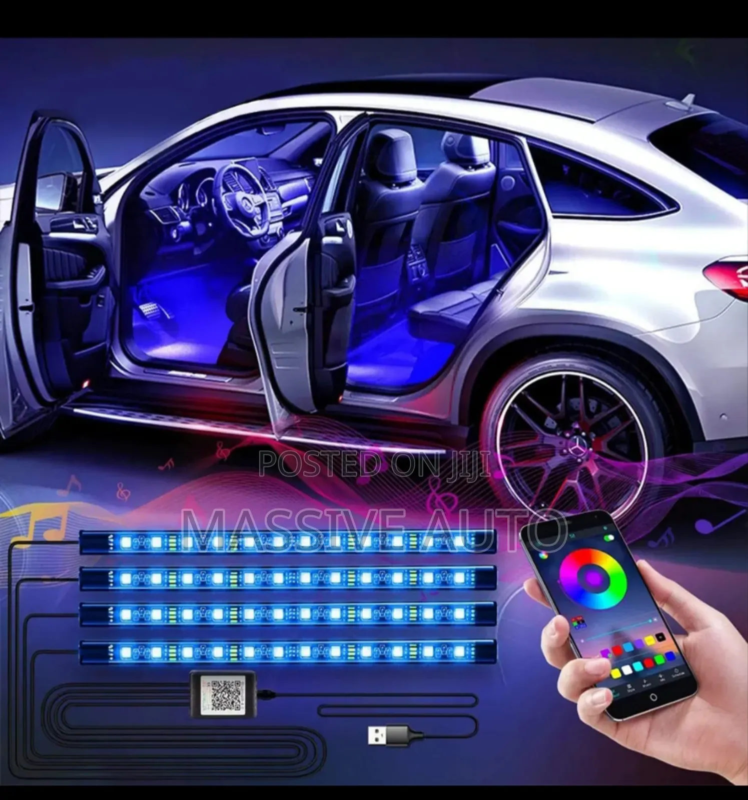 Atmosphere Led Car Lights Bt Enabled