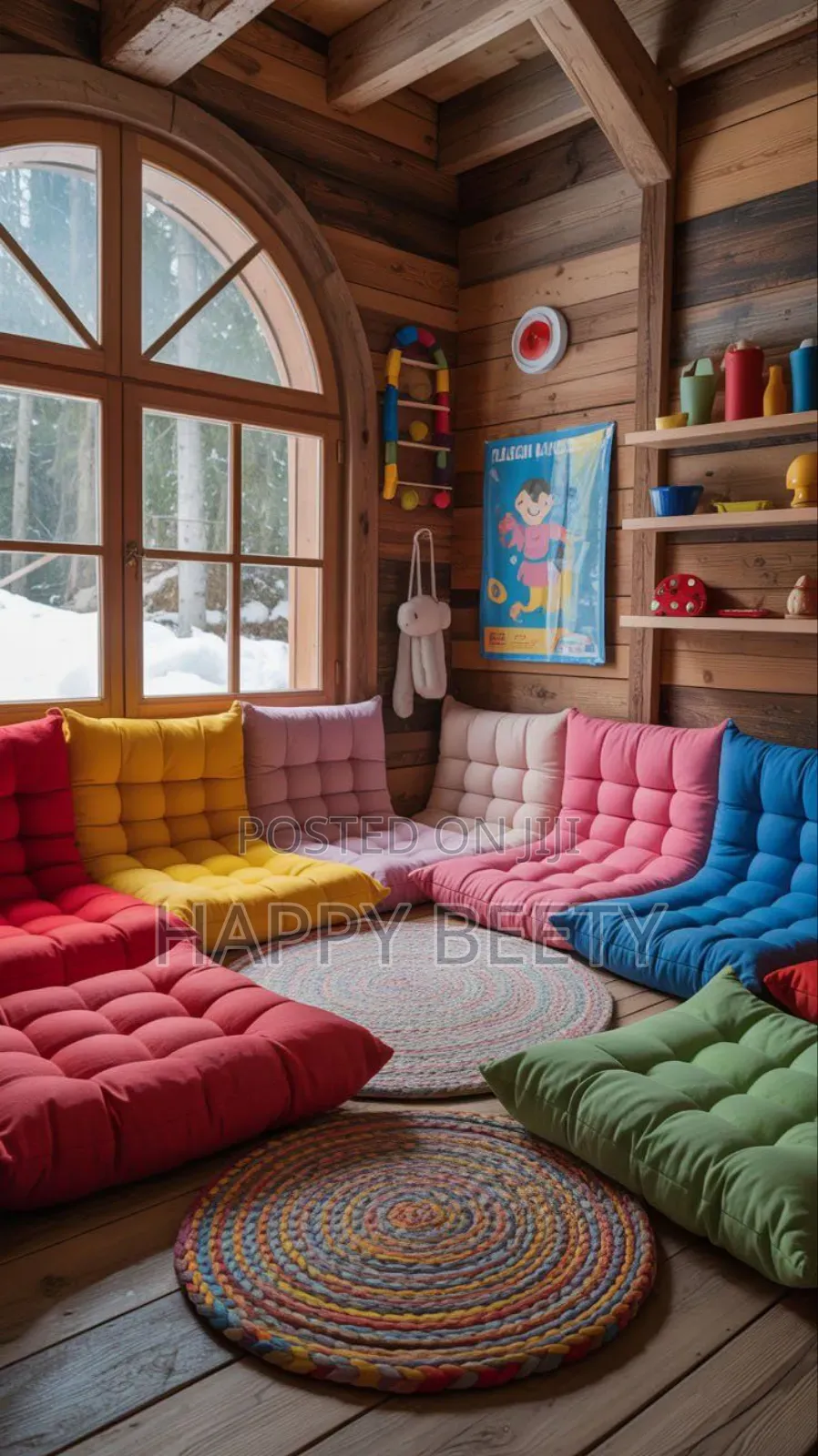 Colourful Comfy Floor Cushions