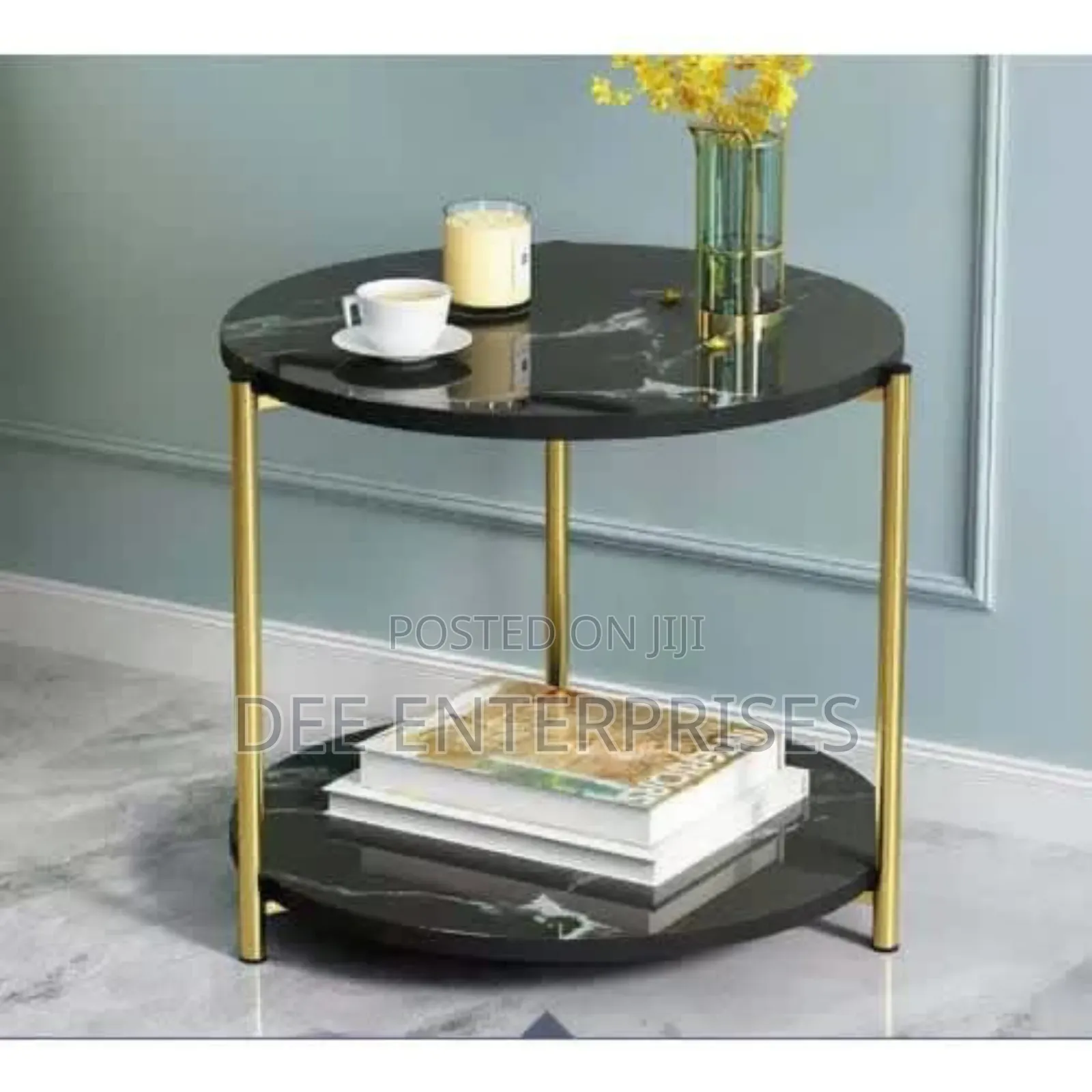 Marble Textured Side Stool