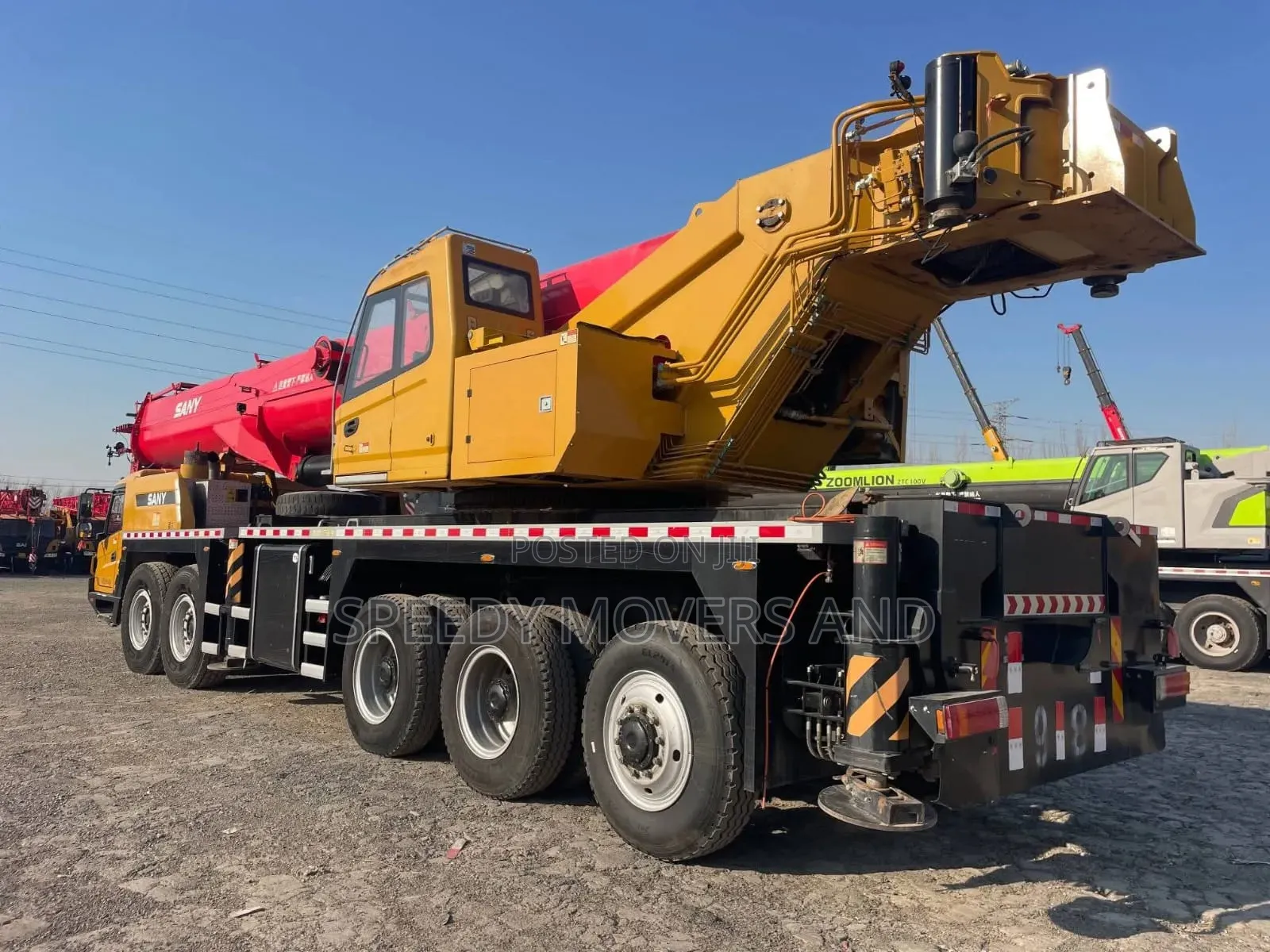 Transit Trucks With Hoisting Cranes Are Available for Errands