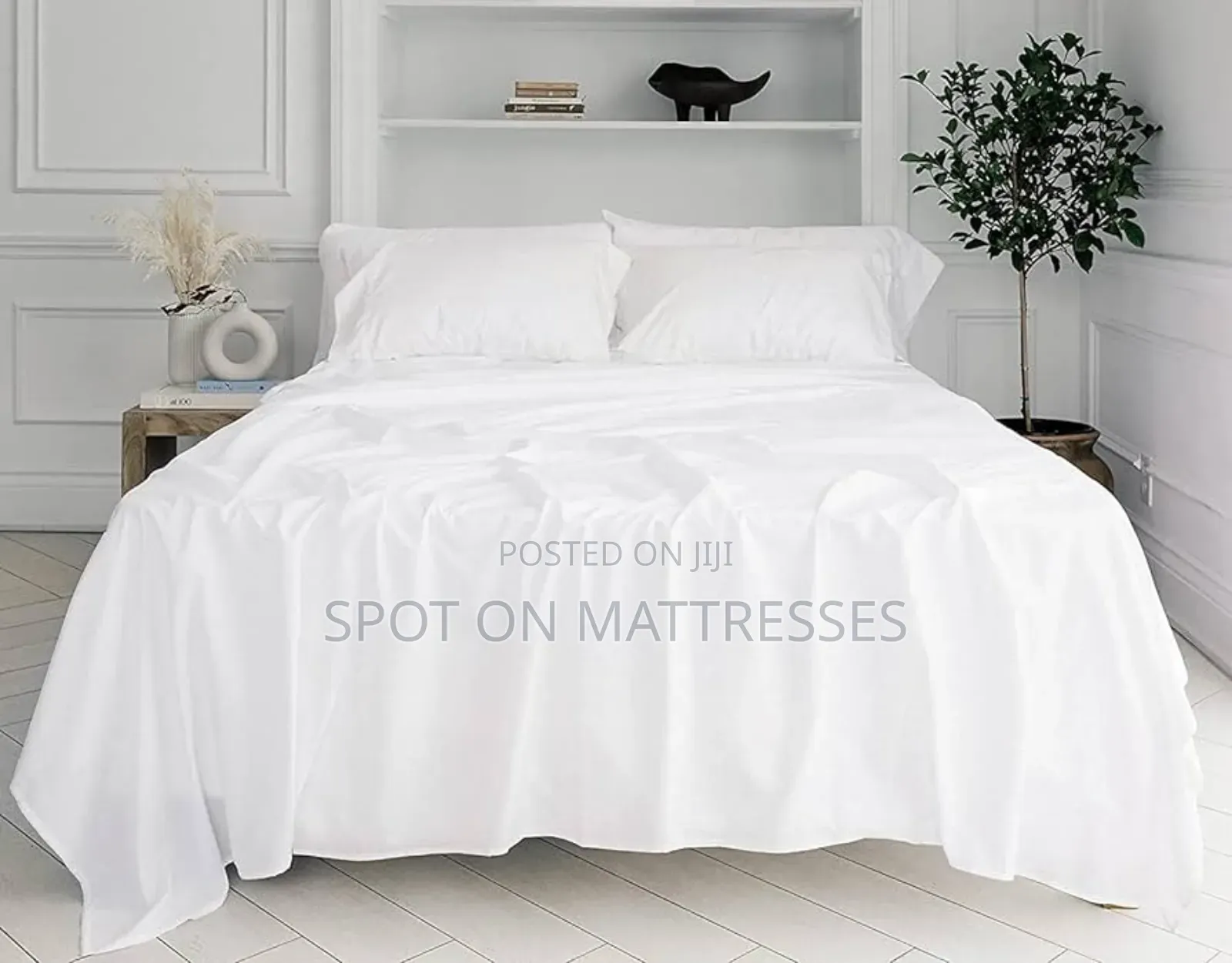 Extra Large White Cotton Bedsheets 7x8 And 8x9 + Free Delivery!!!