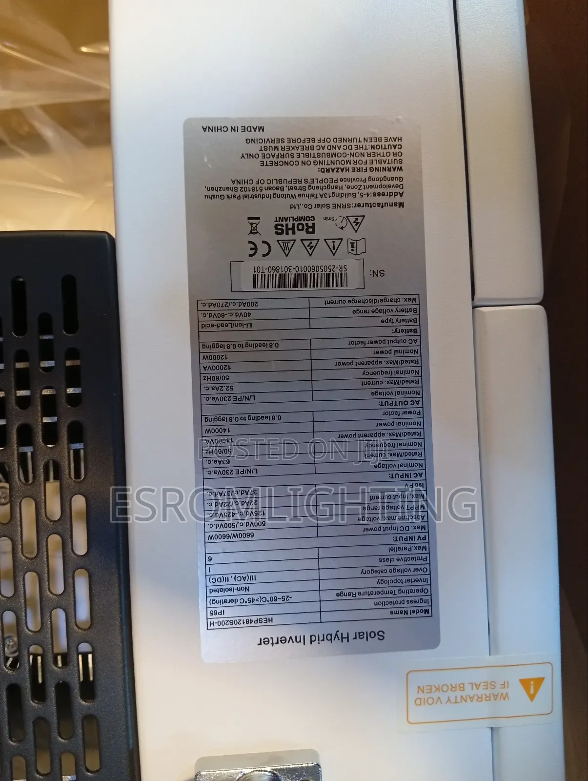 Hesp48120s200-H | 12kva Solar Hybrid Inverter