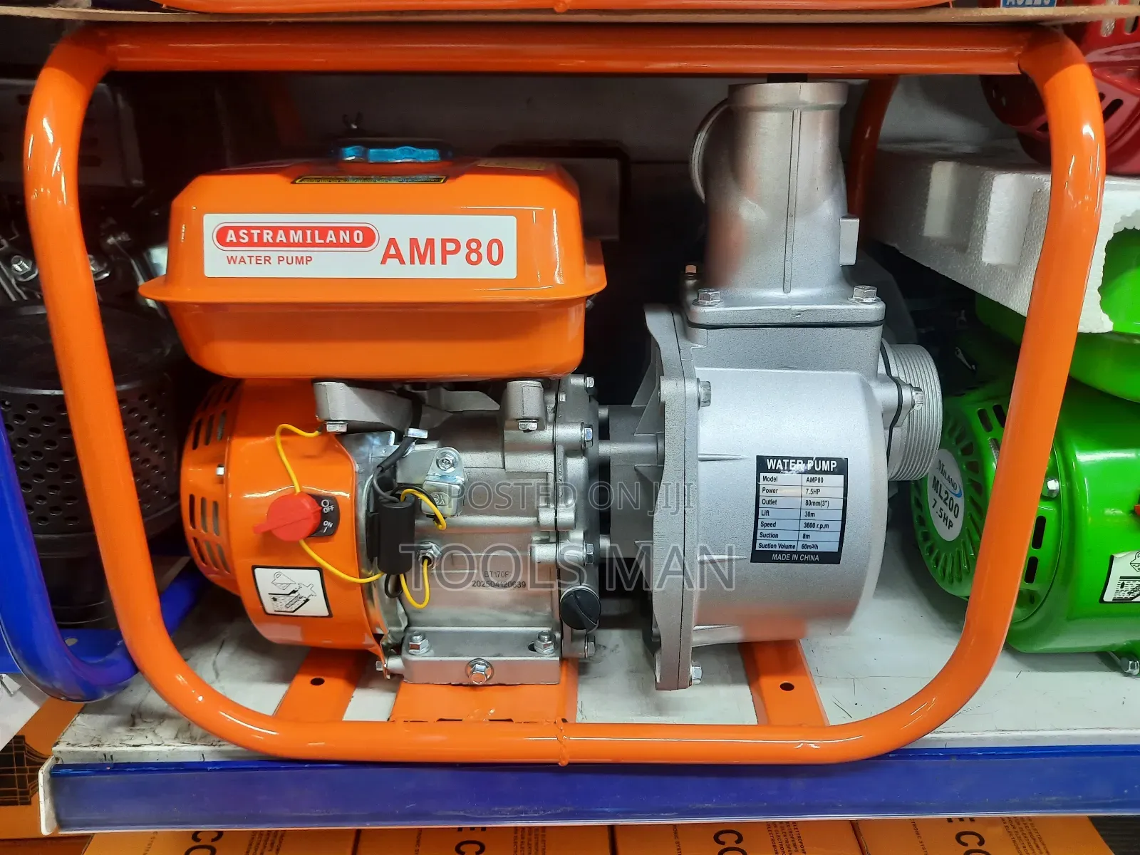 Best Quality Astramilano Petrol Water Pump 3 " Inch Amp80 - 7.5hp