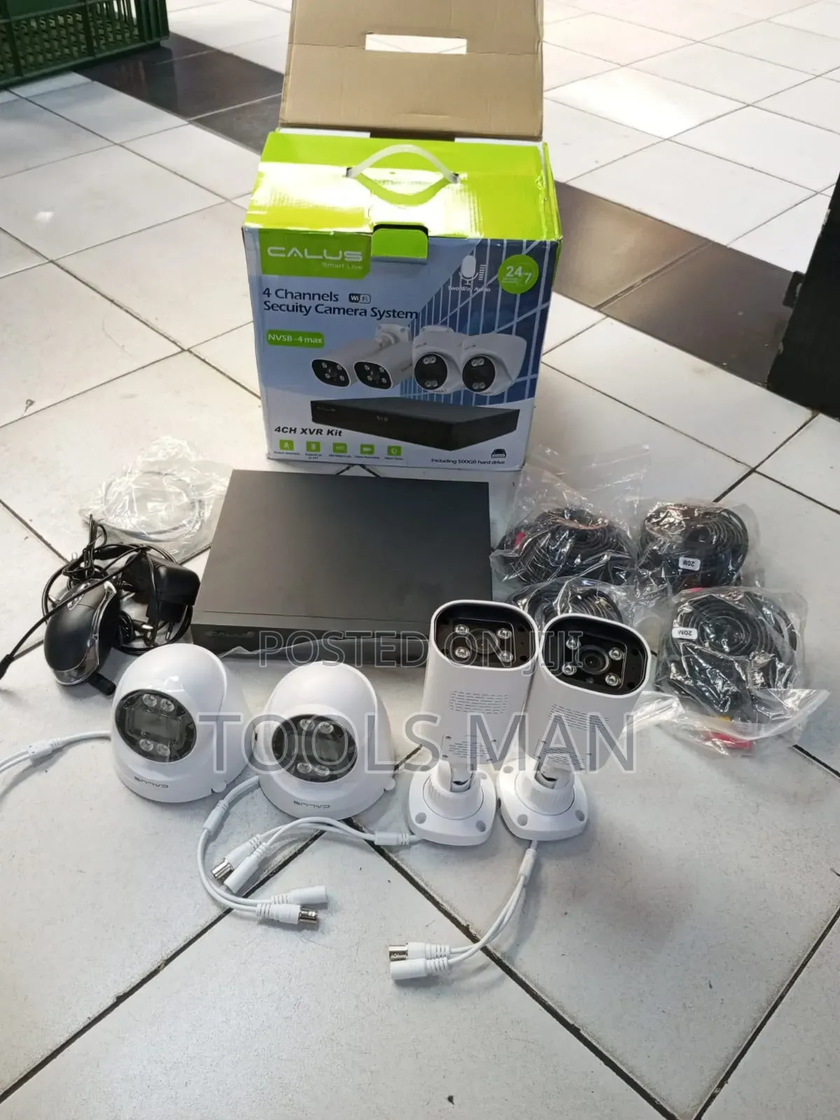 Calus Nvs8-4 Max 4-Channel Security Camera System.