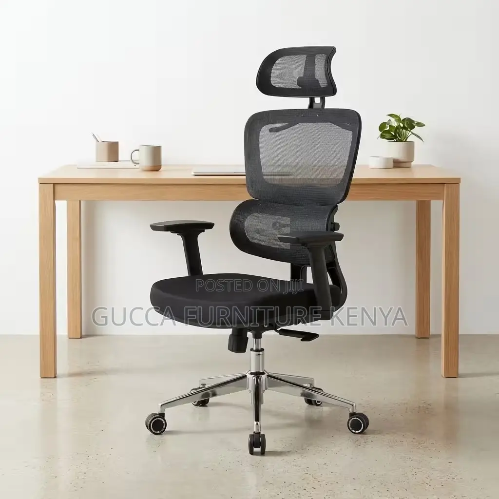 High Back Orthopedic Adjustable Desk Seat