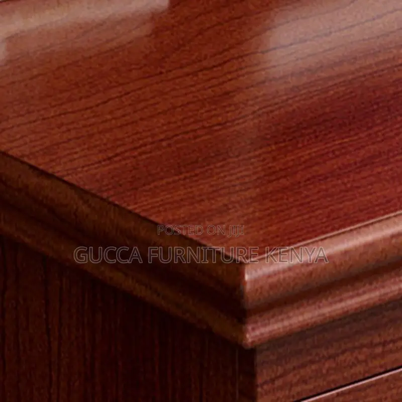 2.0m Mahogany Directors L-Shaped Desk