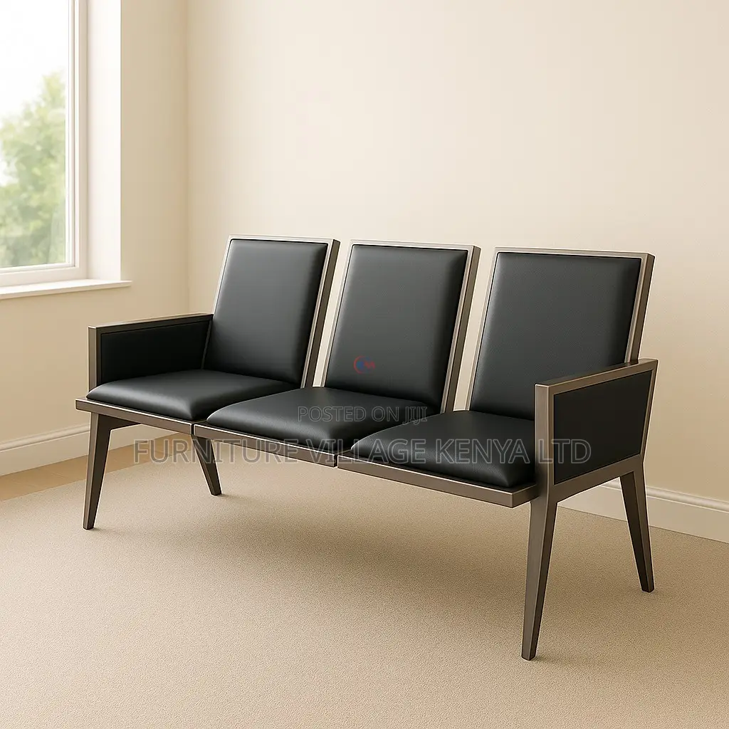 Reception Benches: 3-seater Heavy-duty Office Bench