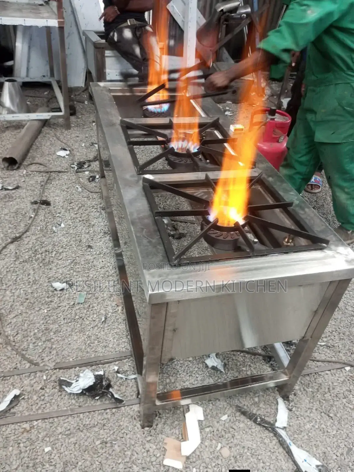 Commercial Stainless 3 Burner Gas Cooker