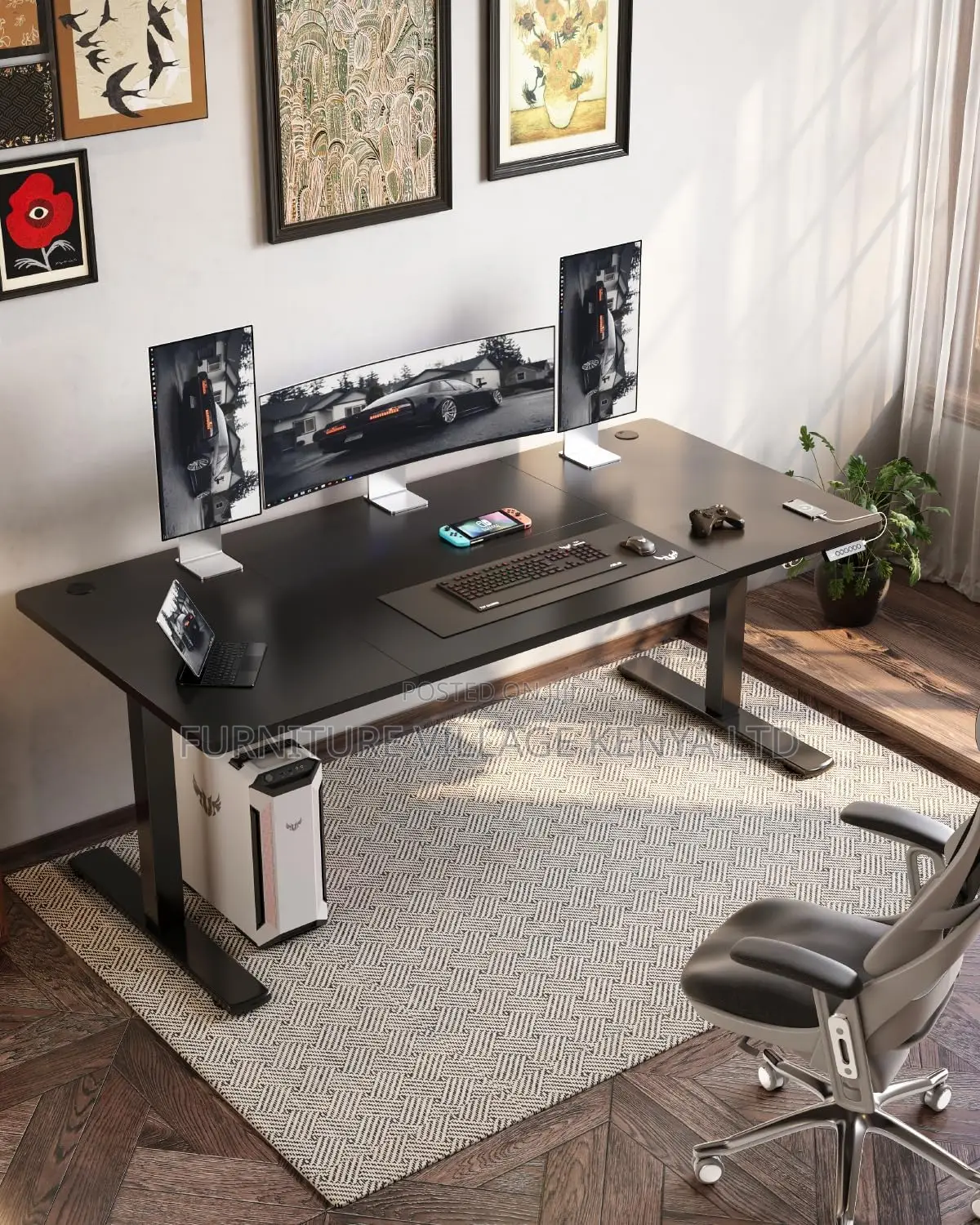 120cm Height Adjustable Electric Desk