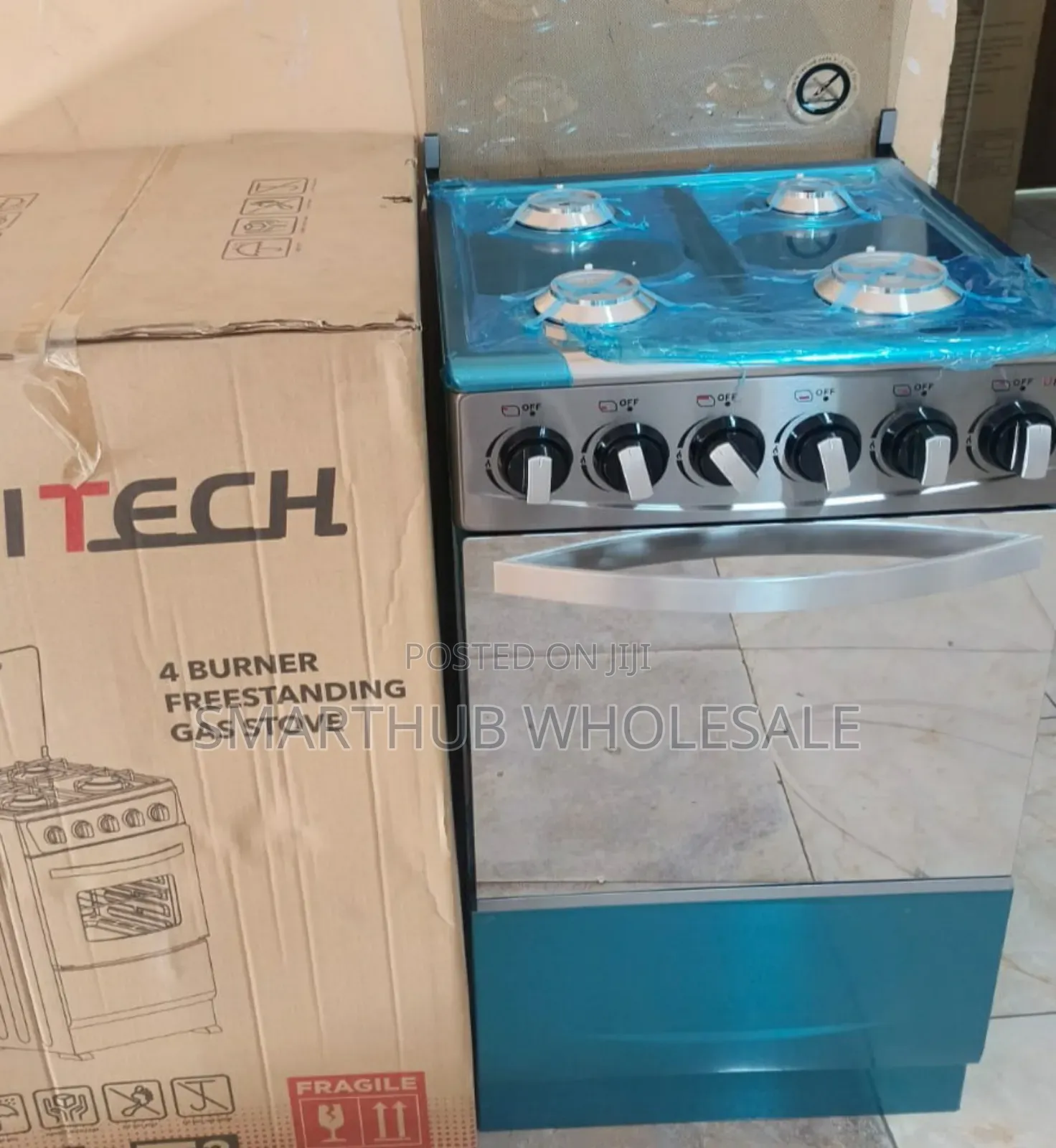 Unitech 50*55 Silver Full Gas Cooker