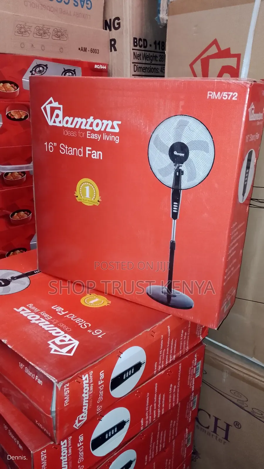 Ramtons Rm/572 Standing Fan 3 Speed