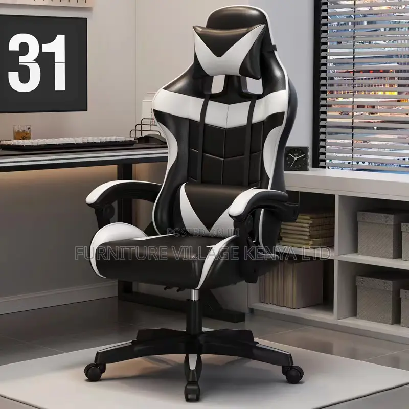Gaming Chairs: Modern Ergonomic Gaming Seat (Black, Red & Blue)