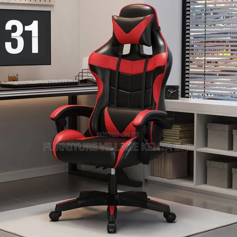 Gaming Chairs: Modern Ergonomic Gaming Seat (Black, Red & Blue)