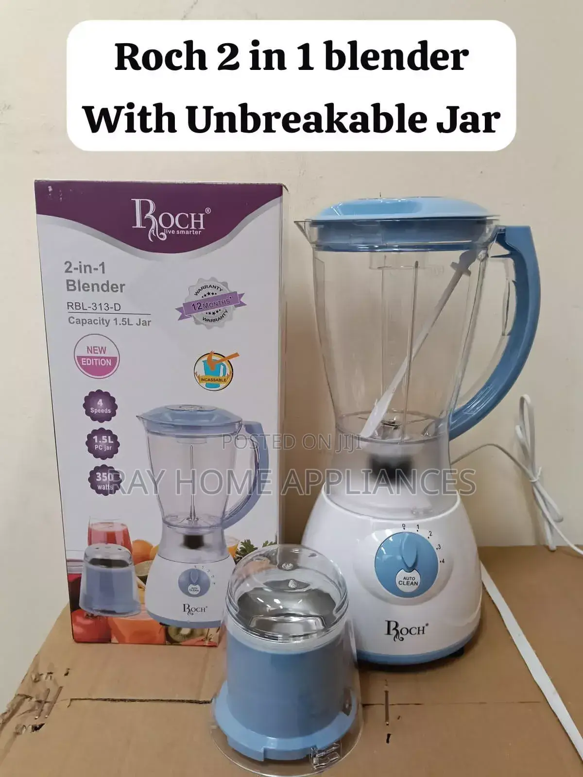 2 in 1 Roch Blender With Knob