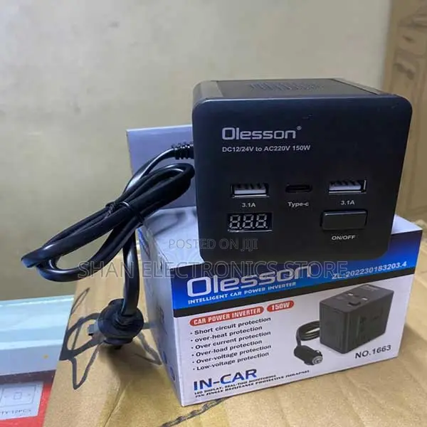 150w Affordable Car Power Inverter – Dc 12v to Ac 220v Converter