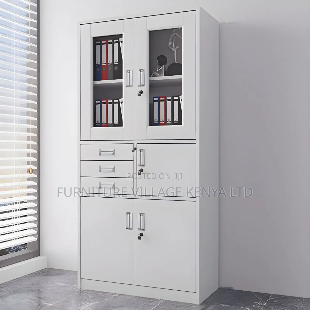 Office Cabinets: 2-door Metallic Office Cabinet With Safe
