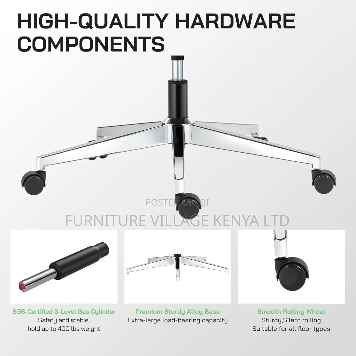 Orthopedic Seat; High-back Ergonomic Swivel Orthopedic Chair