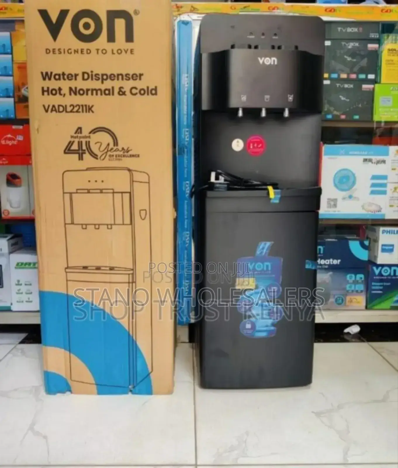 New Arrivals, Von Black 3tap Dispenser. Cold Water