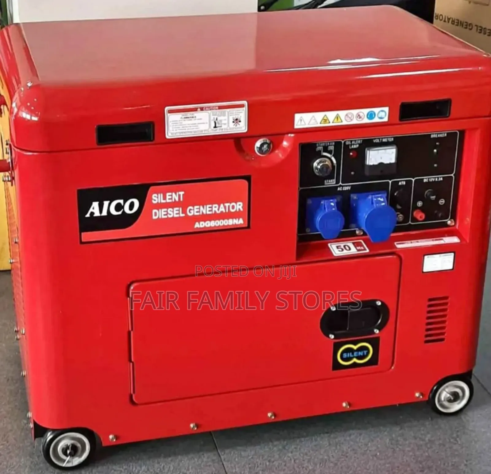 Adg6000sna Aico Japan Diesel Generator. 7.5kva Silent.