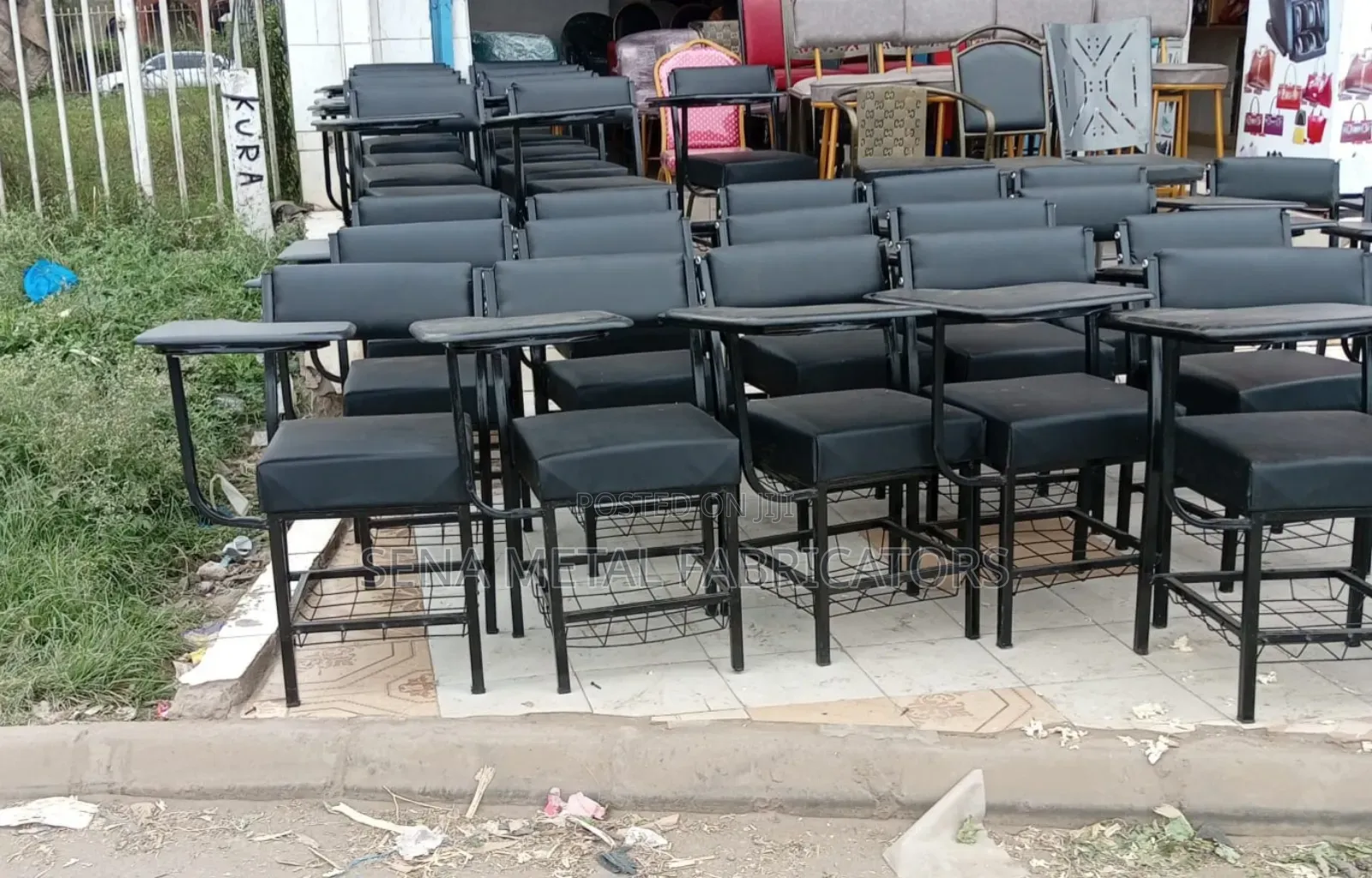 College Chairs All Black