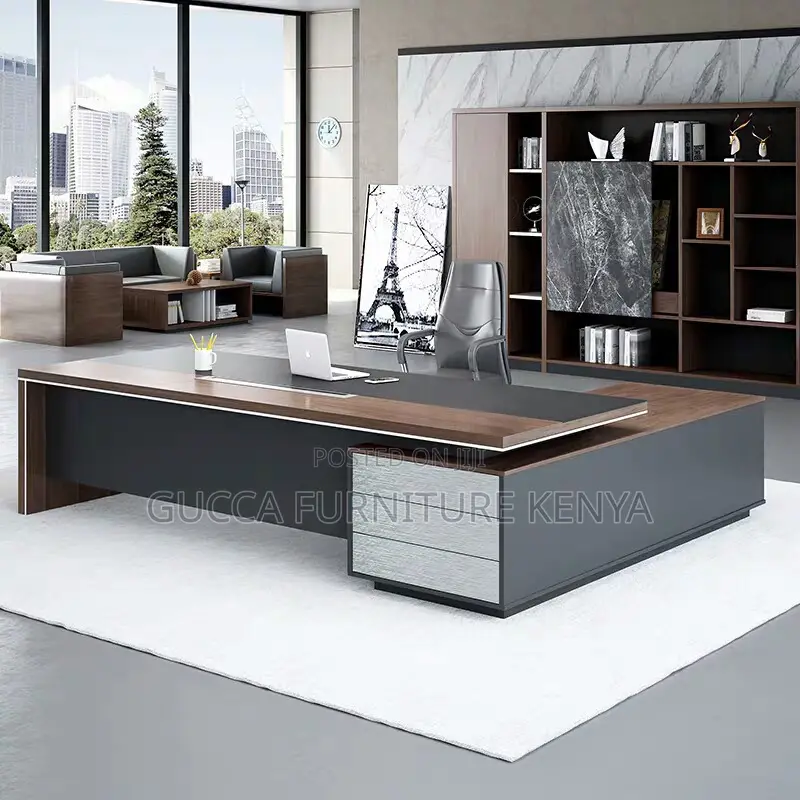 180cm Office Executive Table With Side Extension