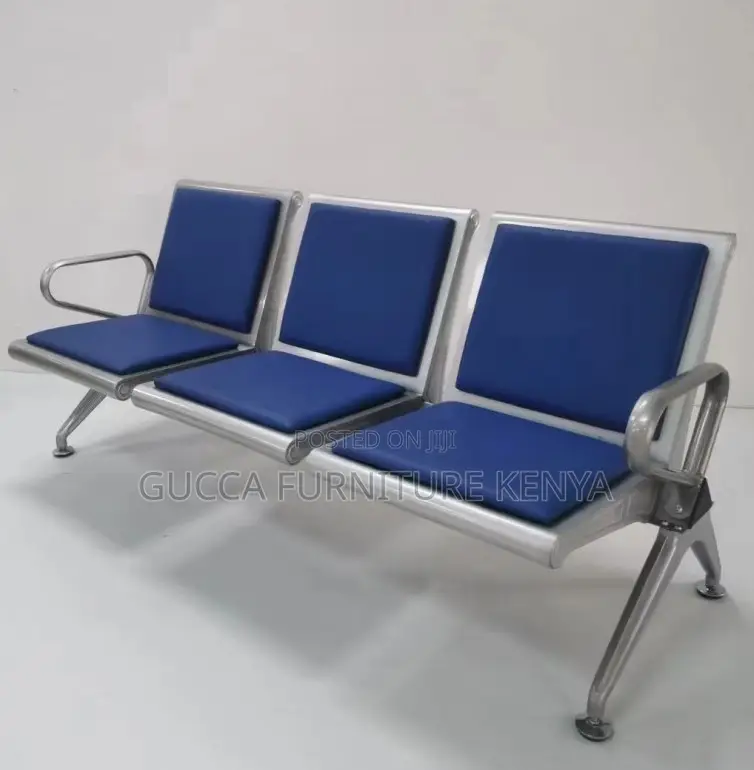 3-link Padded Reception Waiting Bench