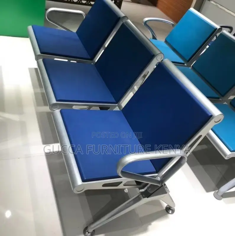 3-link Padded Reception Waiting Bench
