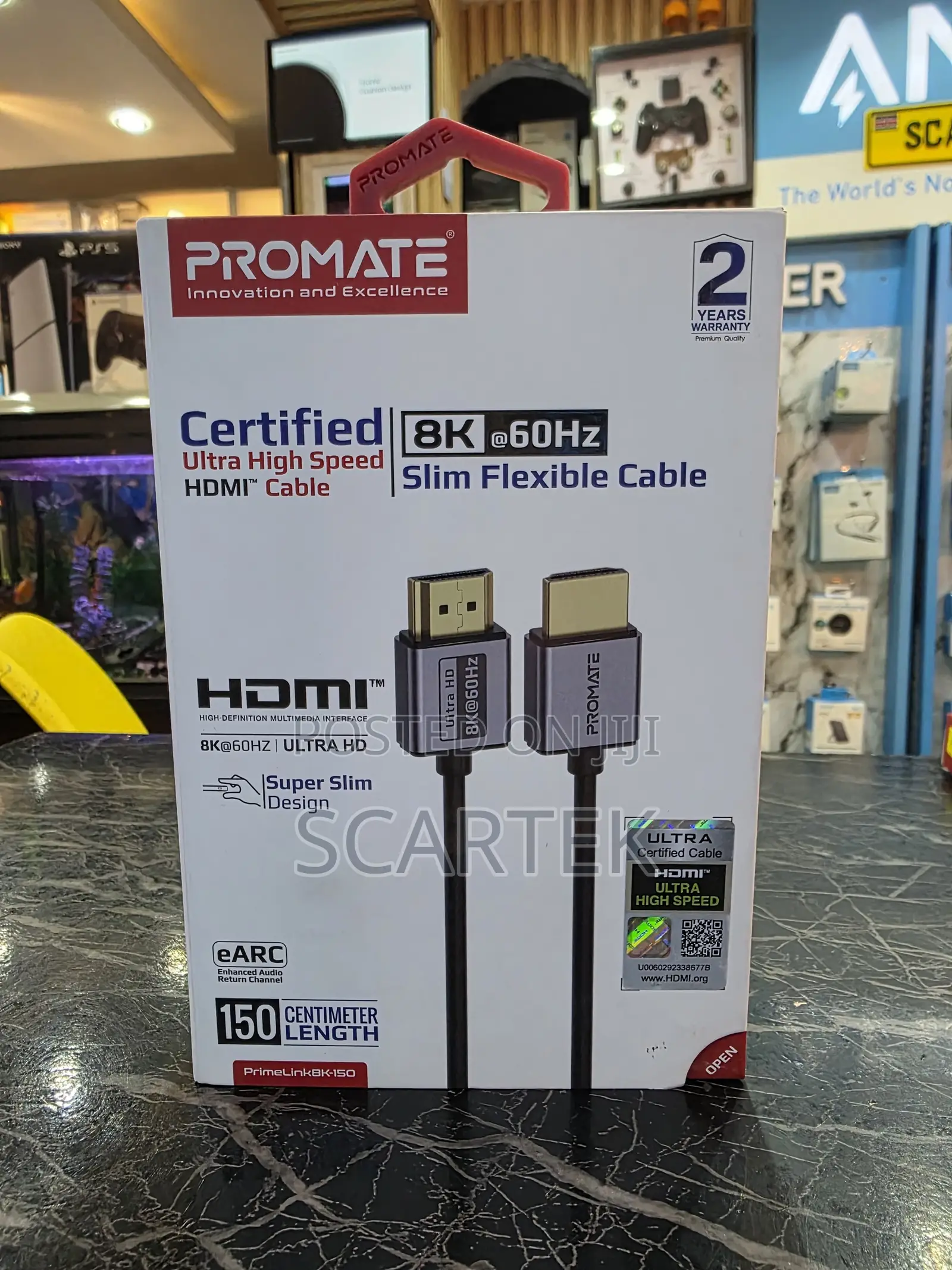 Promate Ultra High-speed 8k Hdmi 2.1 Cable, 3m Cable Length