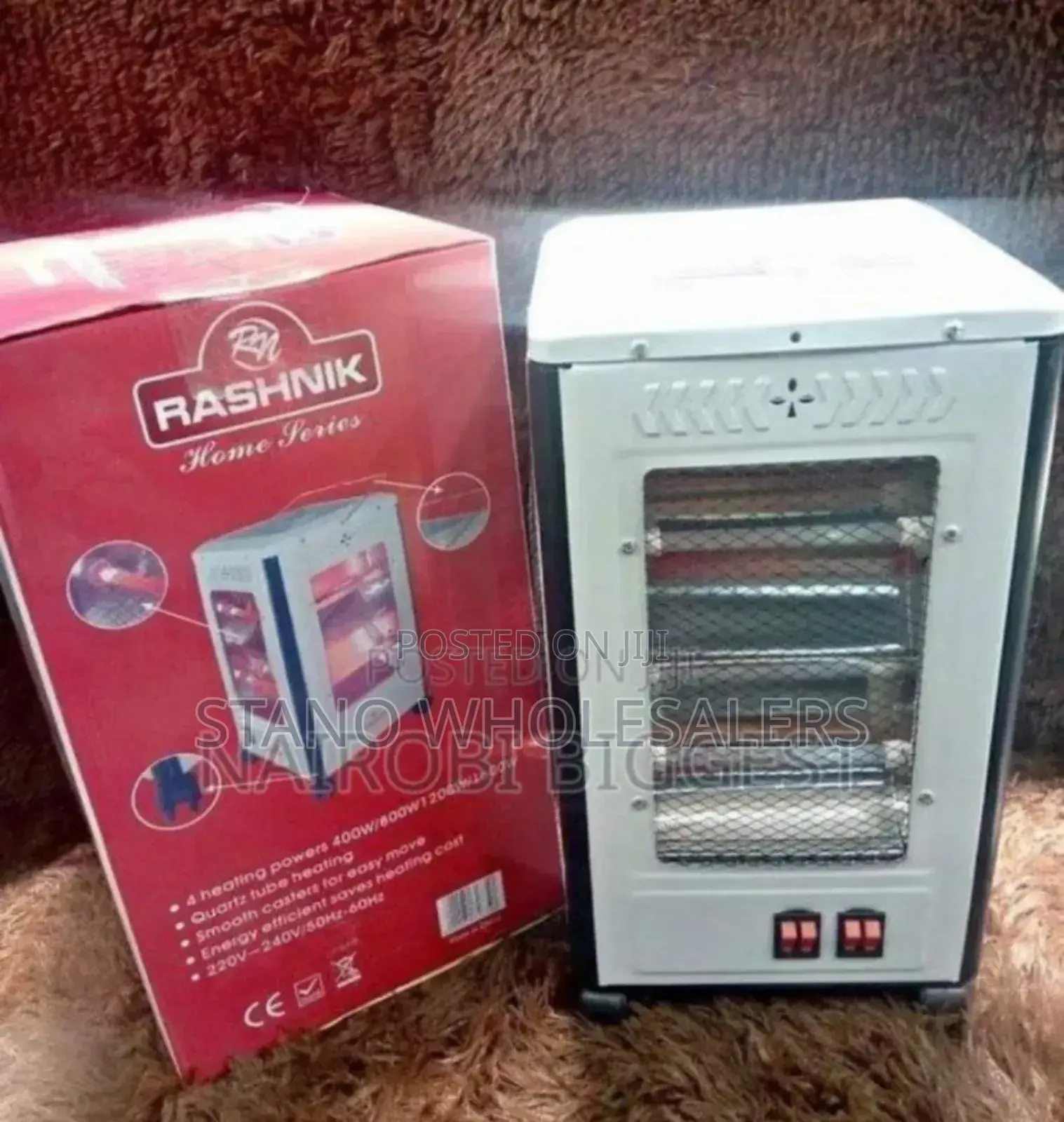 Four Sided - Rashnik Sided Room Heater. Quartz