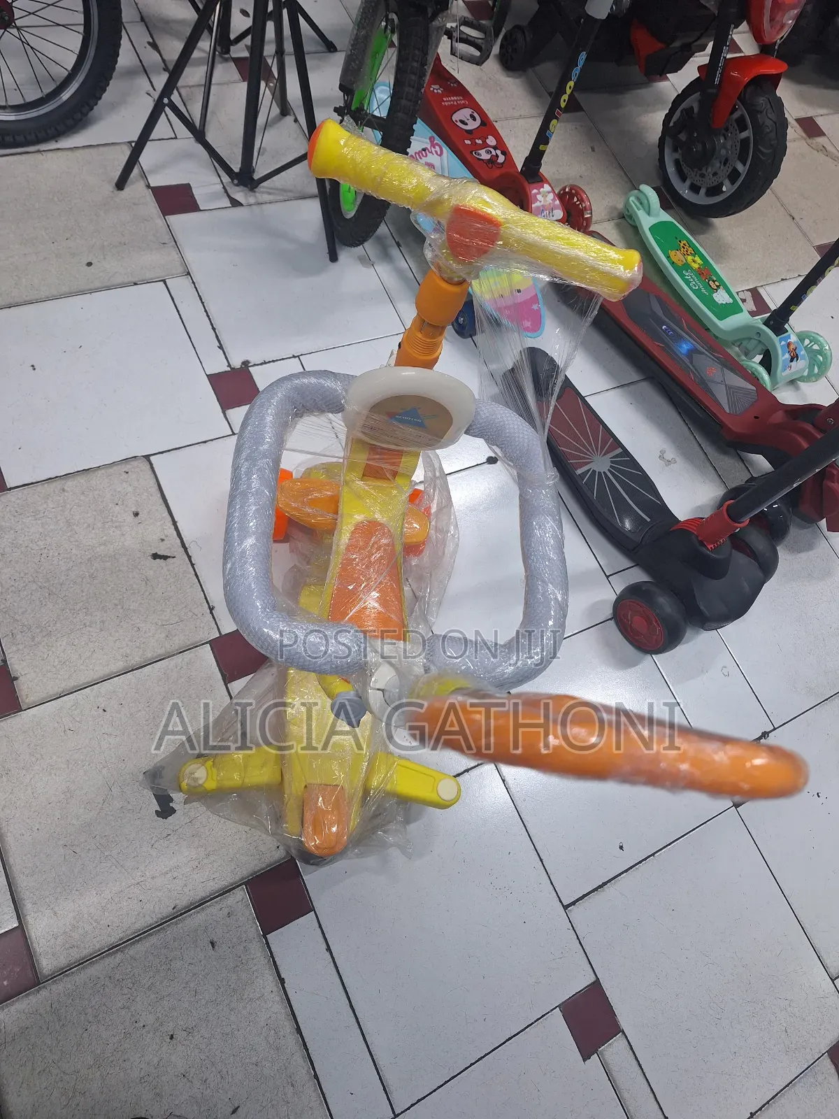 Kids Scooter 2_5yrs With Push Handle