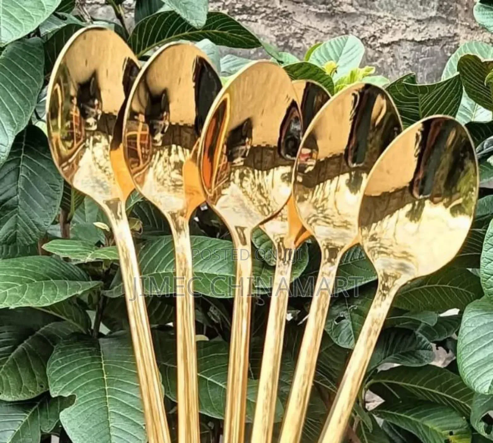 6-Piece Gold Table Spoon Set