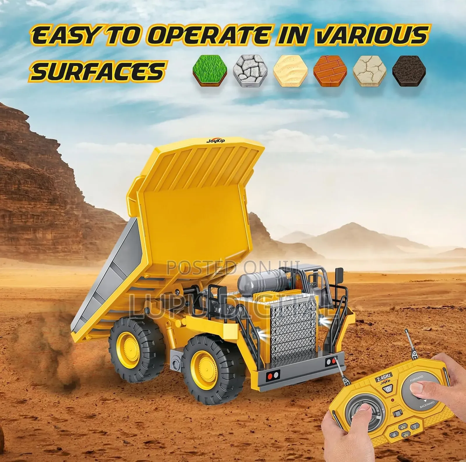 9 Channel Rc Dump Truck 2.4ghz Remote Control