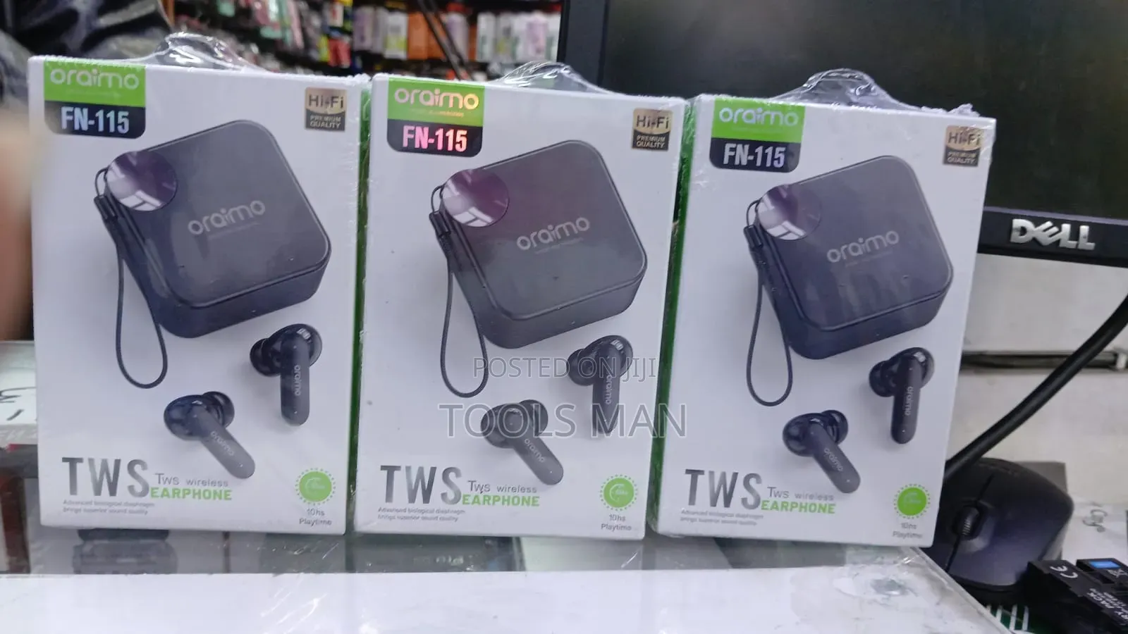 Oraimo Fn-115 TWS Wireless Earphone.